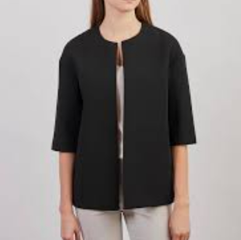 COS Black Open-Front Blazer